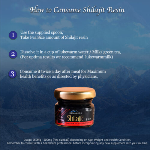 How to use Shilajit Resin?